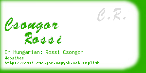 csongor rossi business card